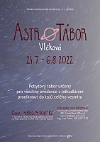 plakát na astrotábor