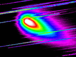 Snímek komety 73/P Schwassmann-Wachmann pořízený na Hvězdárně ve Zlíně